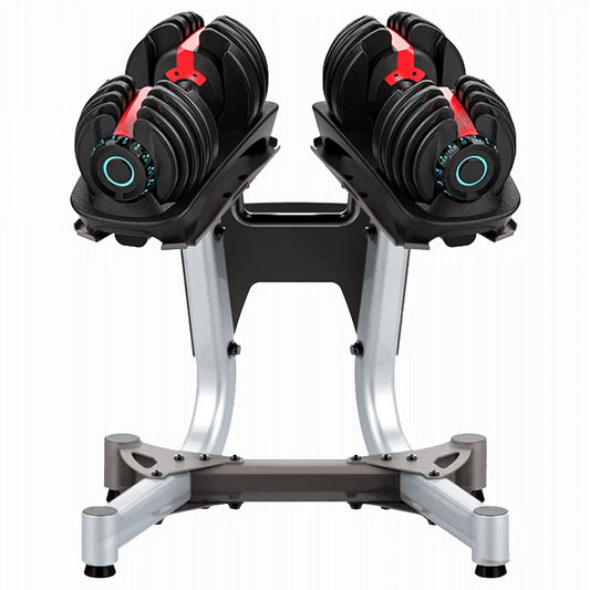  "Mancuernas ajustables profesionales 24kg-40kg para gimnasio en casa - Calidad comercial, ahorro vs gimnasio tradicional. POWER FIT CHILE."