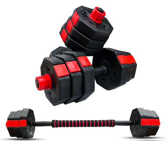 Mancuernas Ajustables Octagonales 10kg - Set Profesional Gimnasio Casa