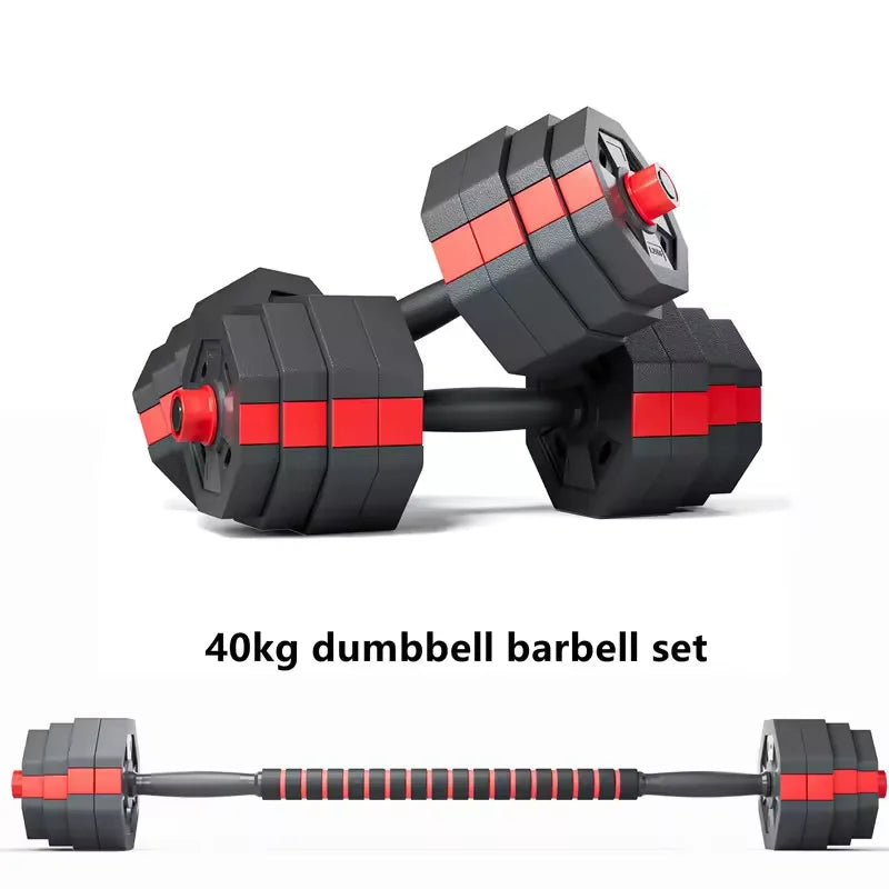 Mancuernas Ajustables Octagonales 10kg - Set Profesional Gimnasio Casa
