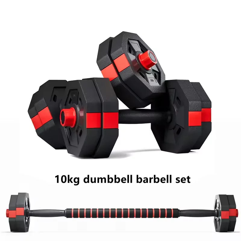 Mancuernas Ajustables Octagonales 10kg - Set Profesional Gimnasio Casa