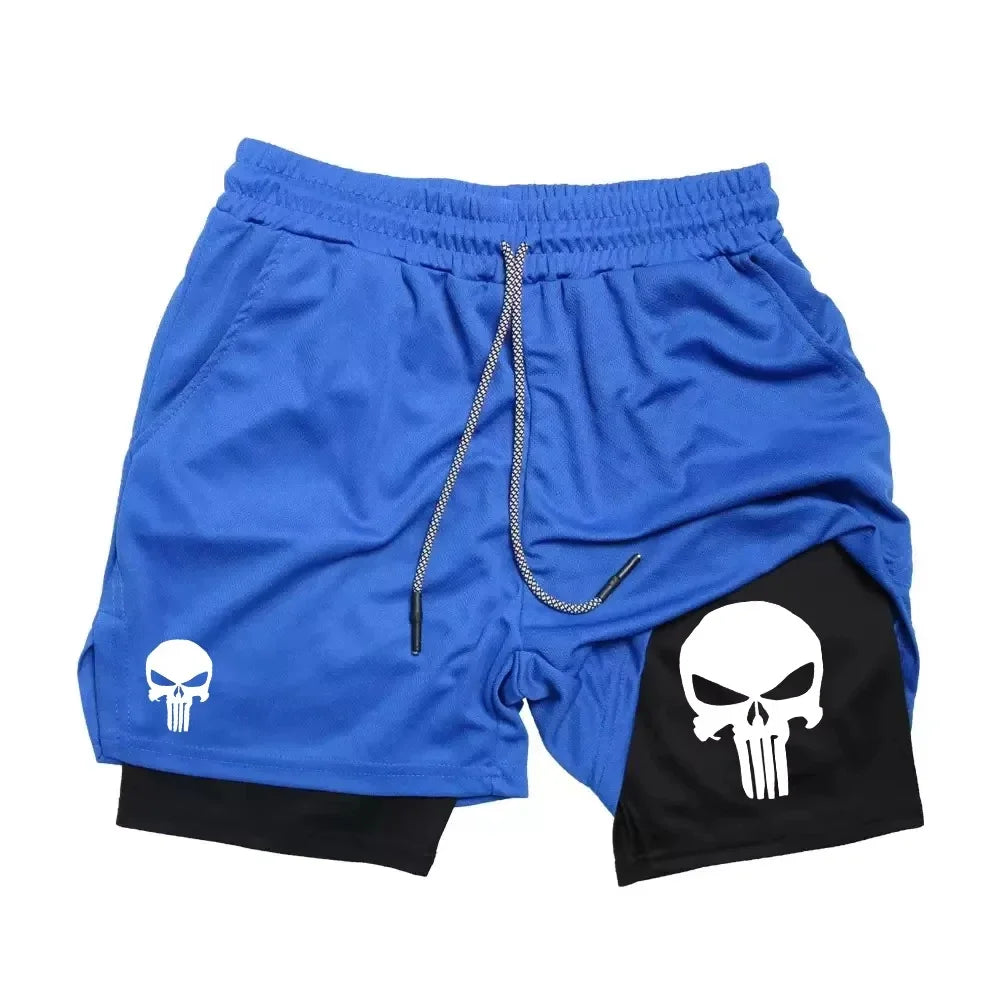 Shorts Deportivos 2 en 1 con Bolsillo para Teléfono - Secado Rápido