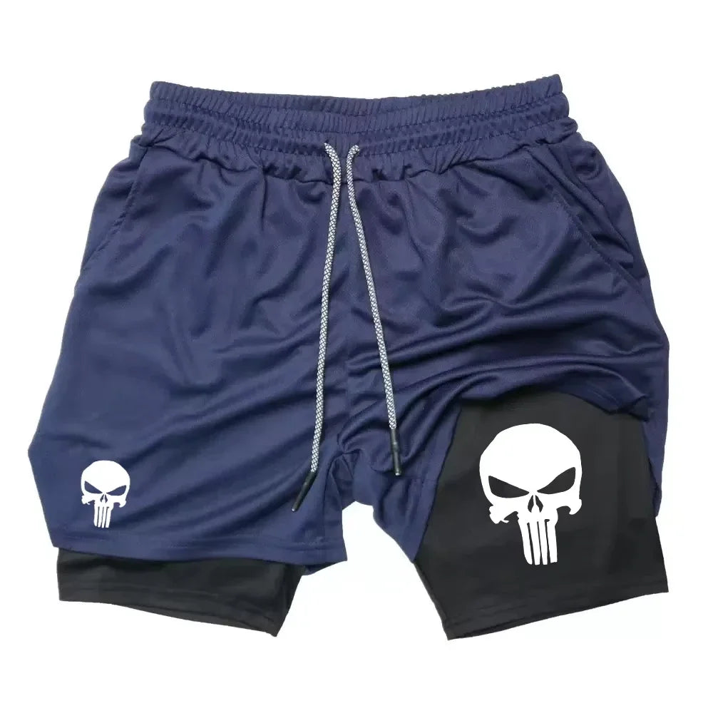 Shorts Deportivos 2 en 1 con Bolsillo para Teléfono - Secado Rápido