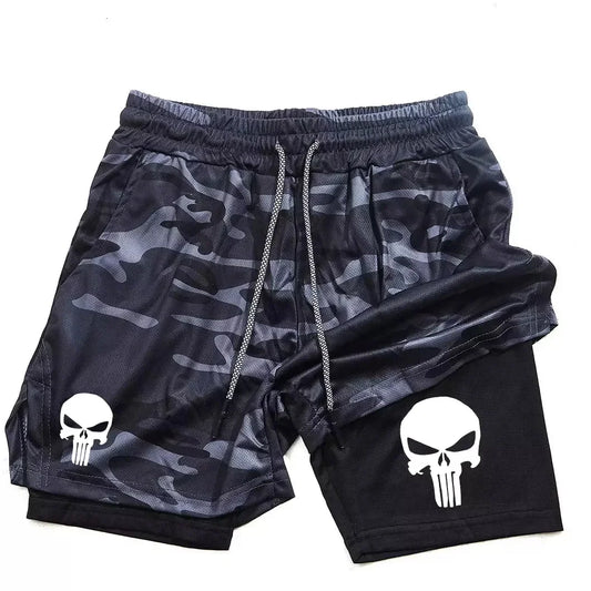 Shorts Deportivos 2 en 1 con Bolsillo para Teléfono - Secado Rápido