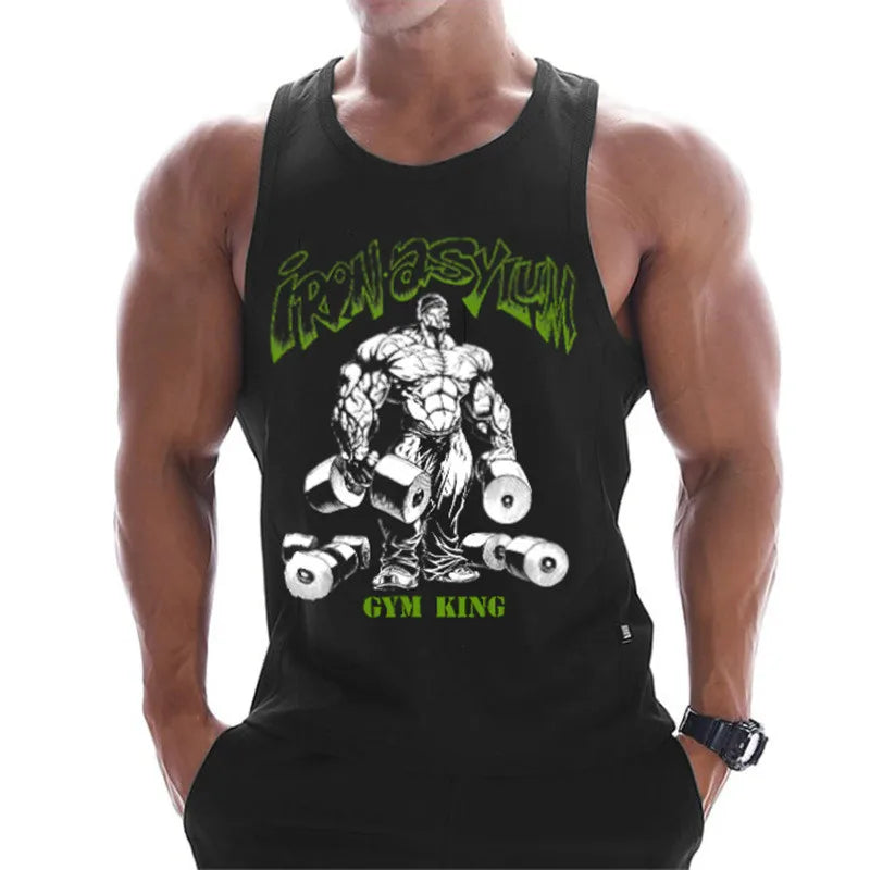 "Tank top workout - Camiseta sin mangas fitness bodybuilding"