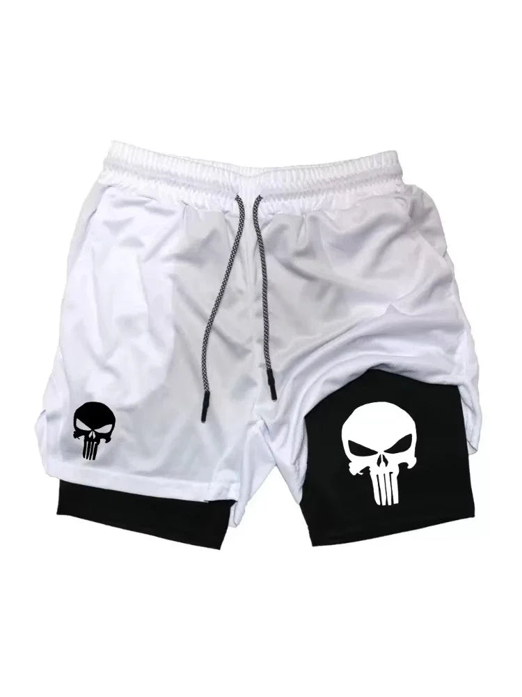 Shorts Deportivos 2 en 1 con Bolsillo para Teléfono - Secado Rápido